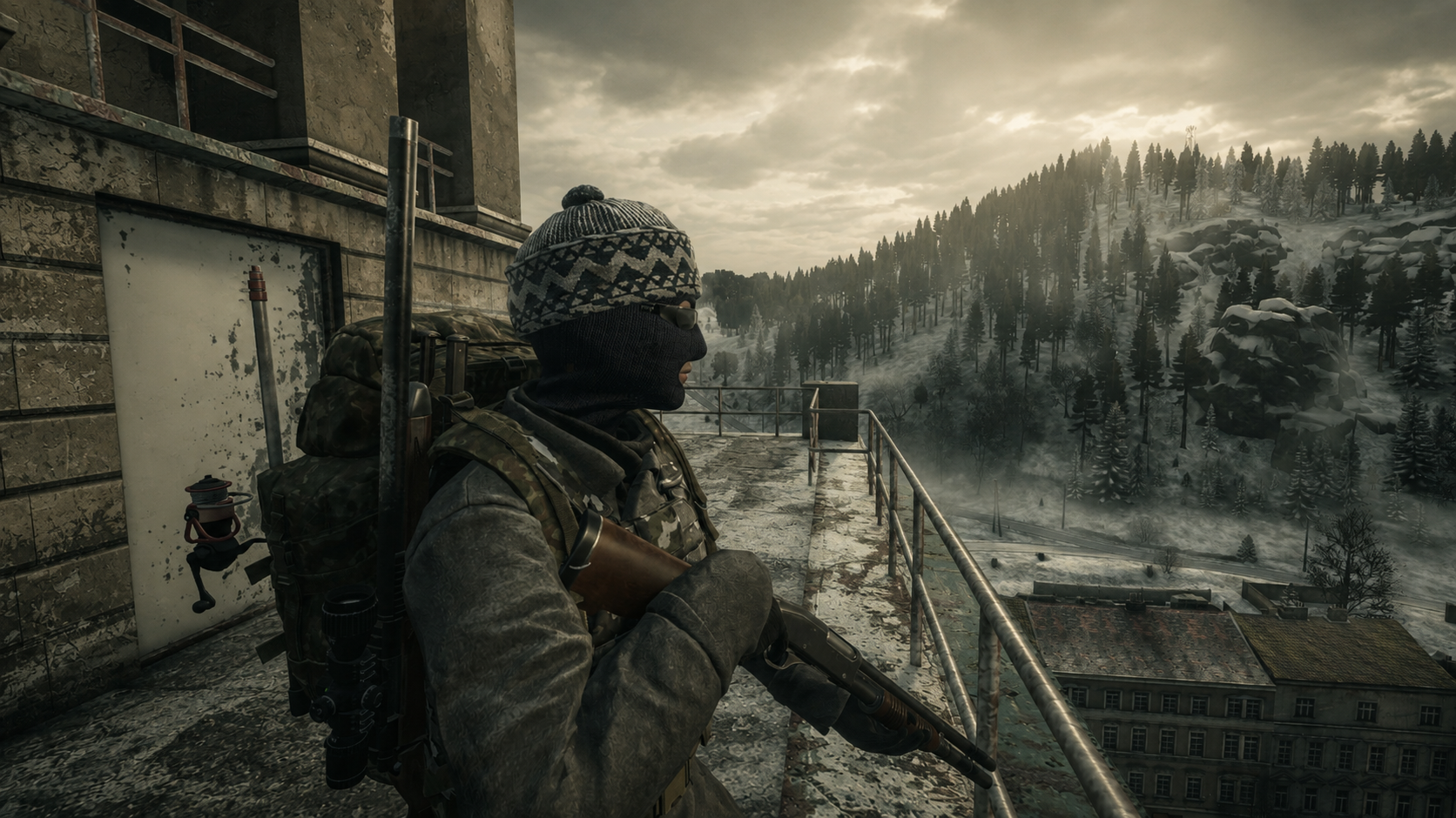 Paisagem de inverno em Chernarus
